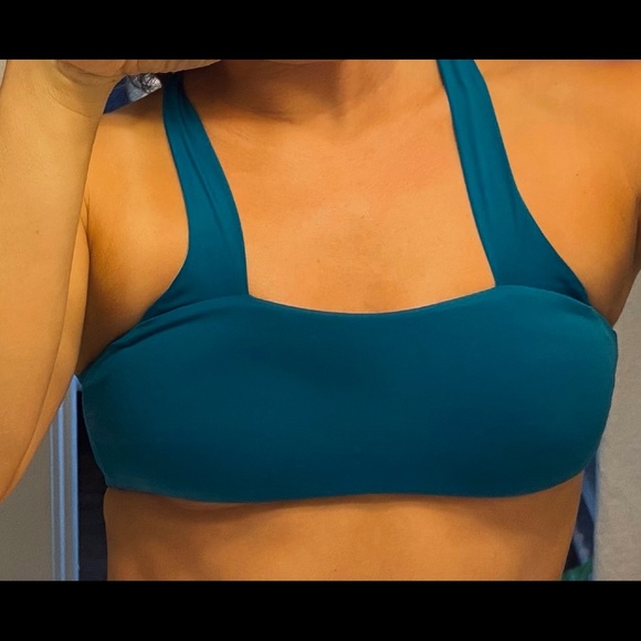 Billabong Bright Blue Cross/Halter Bikini Top - Picture 3 of 3